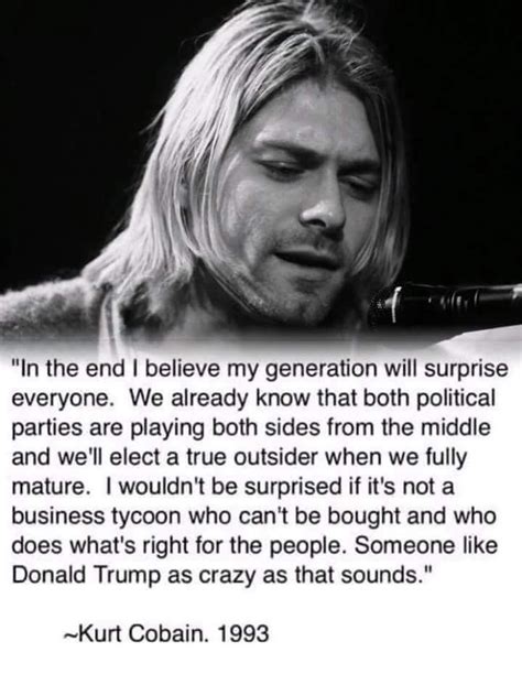 kurt cobain quote about trump